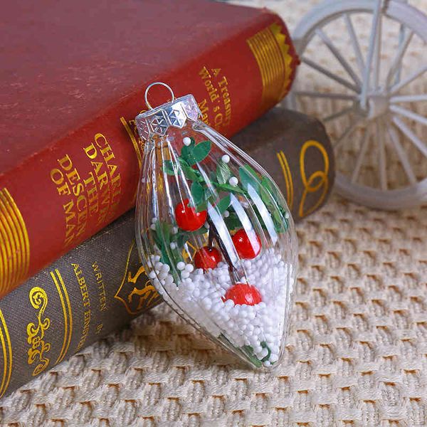 

factory outlet christmas decoration transparent green planting christmas balls clear olive shaped plastic ball hanging x