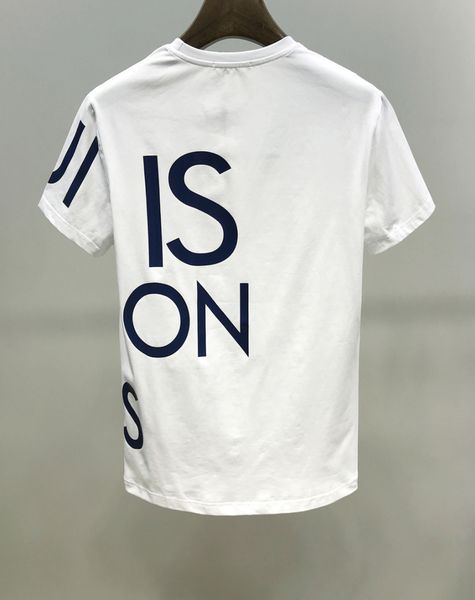 

re1 luxury men's t-shirt bermuda european hip-hop printed short-sleeved t-shirt summer new round neck luxury cotton men's shirt, White;black