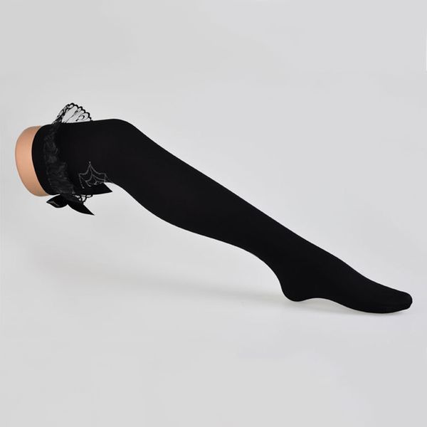 

fashion spider with net print stockings velvet thigh high stockings for women  m2