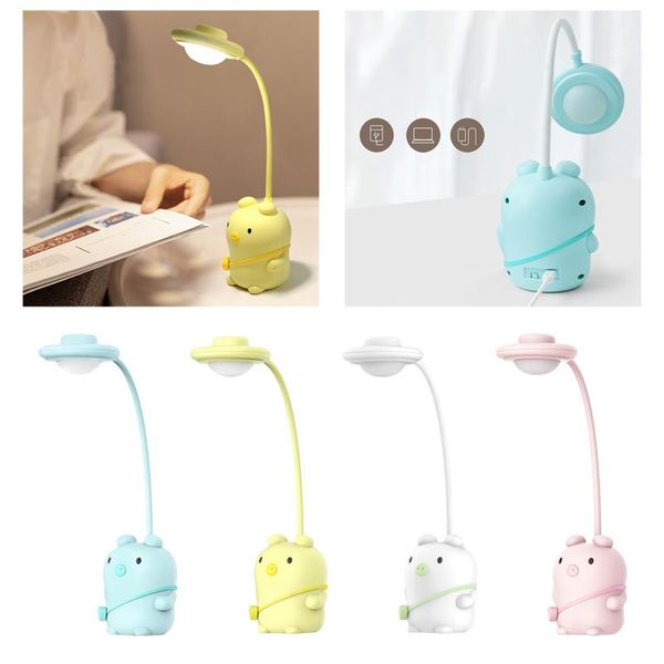 

bedside led desk reading lamp home desklight 3 brightness flexible kids