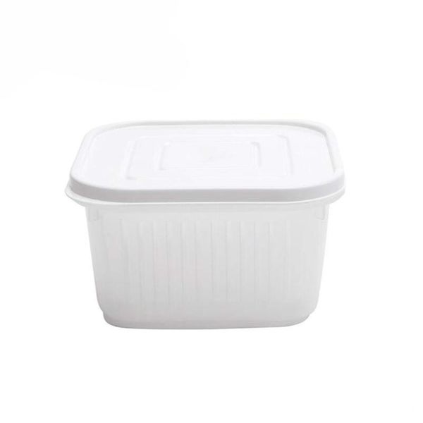 

storage bottles & jars fruit cold box food square plastic sealed lid anti skid container