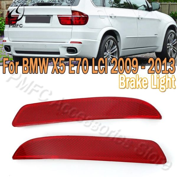 

emergency lights pmfc left right car reflective strips rear bumper reflector for e70 x5 2007-2013 63217158949 63217158950 brake fog lamp