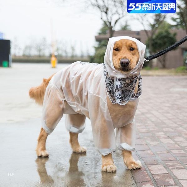 

dog apparel clothes raincoat waterproof rain jacket poncho coats coat for golden retriever roupa cachorro pet products jj60gyy