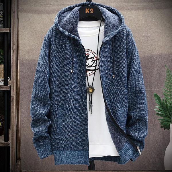 

mens sweater new style cotton jacket mens jacket korean winter slim thickening plus velvet casual trend top, White;black