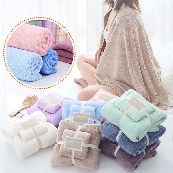

towel 100% cotton 2 in 1 bath and face soft-bath towels set pure thick soft c50