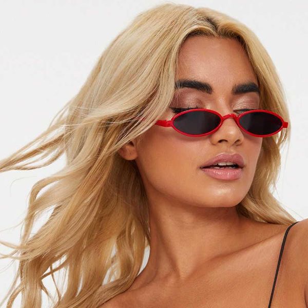 

plastic retro small oval sunglasses women classic designer red shades vintage brand sunglasses for female cute eyewear uv400, White;black