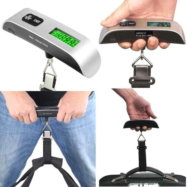 

fashion weight scales portable lcd display electronic hanging digital luggage weighting scale 50kg*10g 50kg /110lb 9126