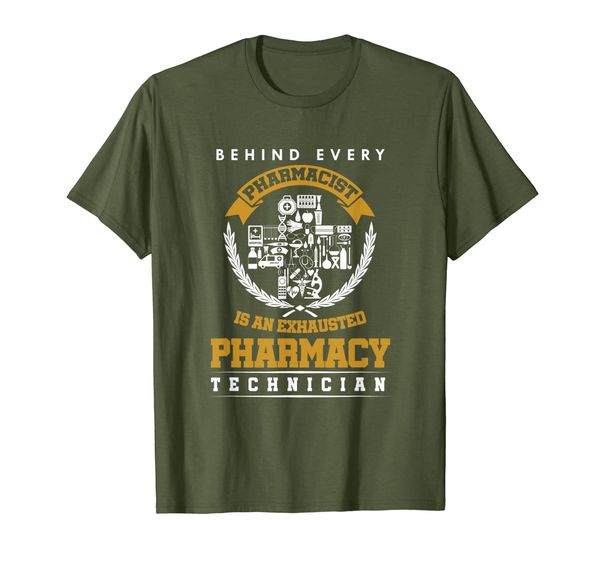 

Funny Exhausted Pharmacy Technician Pharmacist T-Shirt T-Shirt, Mainly pictures