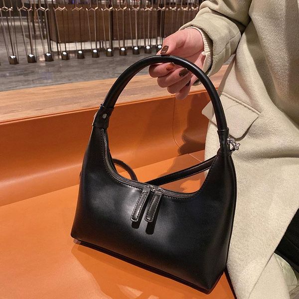 

evening bags brand designer shoulder lady armpit tote bag pu leather crossbody for women 2021 winter retro luxury handbags