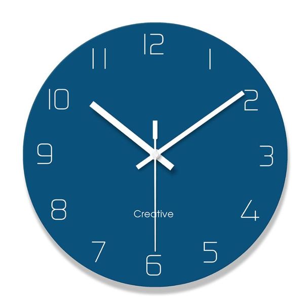 

wall clocks vintage creative design clock tempered glass mute watch quartz digital wanduhr mural guess women
