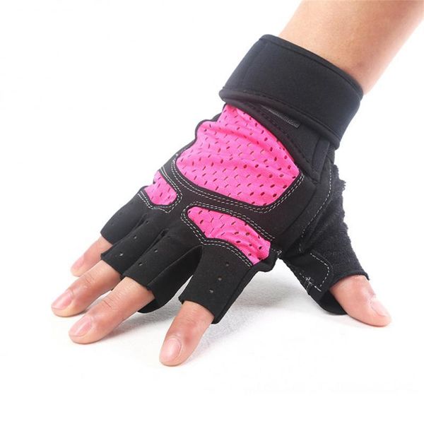 

cycling gloves gym fitness weight lifting body building training sports exercise sport workout glove for men women m/l/xl, Black