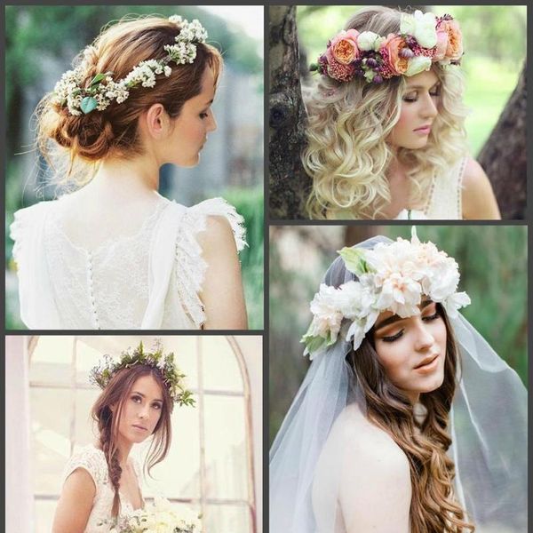 

haimeikang lady girl sweet princess headband floral crown flower headband wedding party hair wreath boho bridal h qylyou