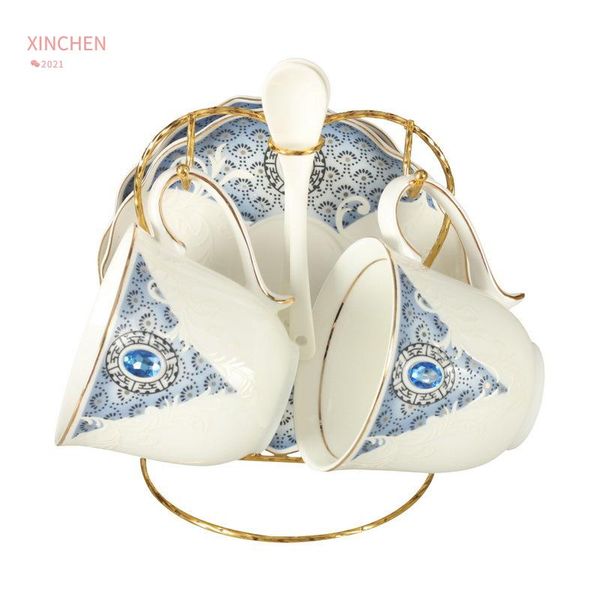 

cups & saucers luxury ceramic coffee cup and saucer royal large white travel bone china turkey kitchen tea sets gift tazas para drinkware