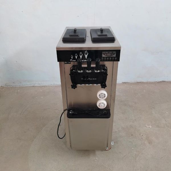 

ice cream making machine r22/r410a commercial deskautomatic cone stainless steel soft vertical