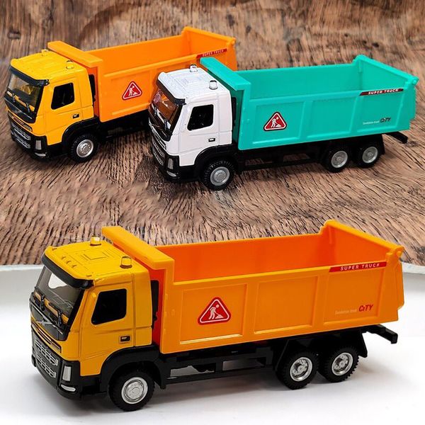 

1 50 childrens alloy truck model toy classic simulation engineering car pullback vehicles toy large truck car kids toys gifts