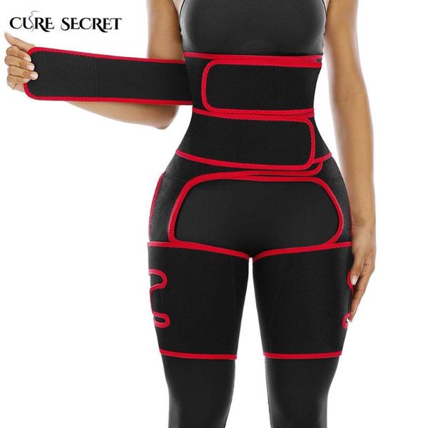 

women's shapers cure secret waist trainer thigh trimmer high-waist sweat increase body shaper bulifter, Black;white