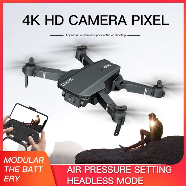 

s107 rc drone with 4k camera wifi fpv trajectory flight altitude hold gesture p 3d flip headless mode foldable rc quadcopter