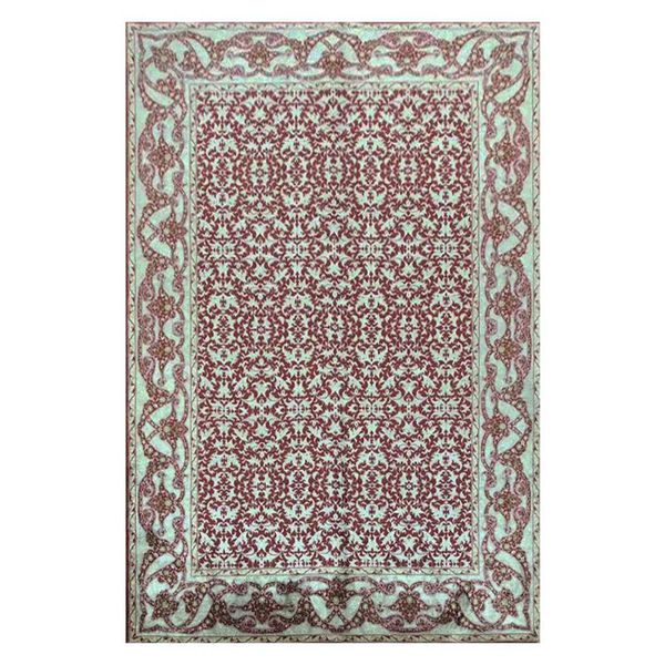 

carpets 4'x6' red silk carpet interior handmade flooring handknotted