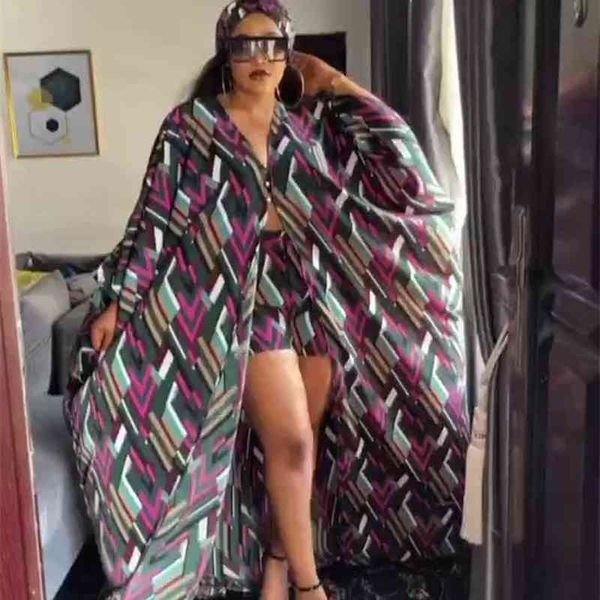 

women's dress two piece chiffon elegant beach digital printing, Black;gray