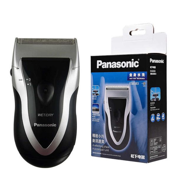 

100% original panasonic electric shaver esb383-s aa battery body wash support wet and dry shaved for men's electric razor p0817