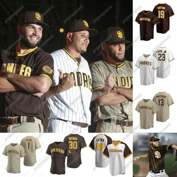 

23 fernando tatis jr. jersey 2020 manny machado chris paddack eric hosmer wil myers trent grisham margot hunter mike clevinger jerseys, Blue;black