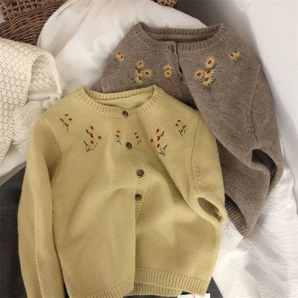 Kinder Mädchen Pullover Stricken Cardren Baby Winter Tops Warme Teenager s Herbst Junge Winter Pull 211201