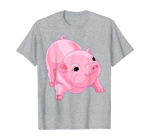 

funny cute pig farm barn adorable pink piglet lover farmer t-shirt, White;black