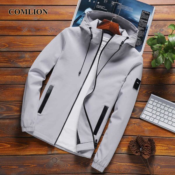 

new arrival men's thin spring autumn casual bomber jacket coat men fashion pockets jackets slim fit jaqueta masculina c32, Black