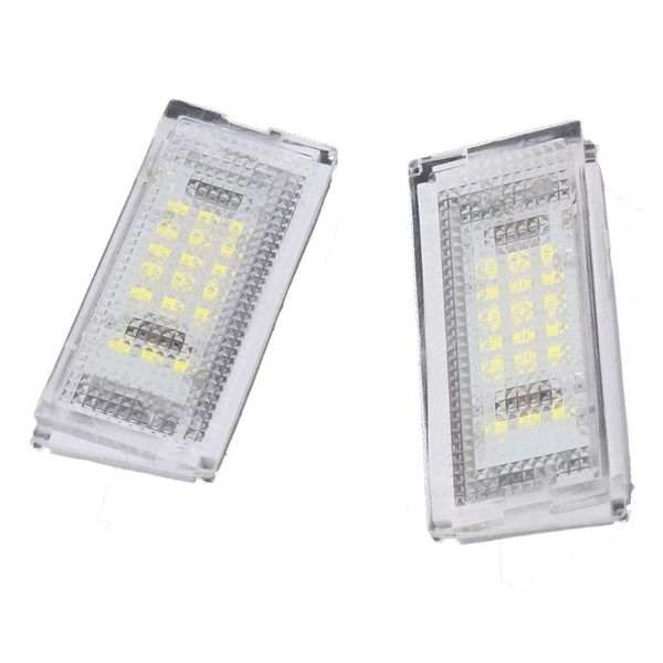 

emergency lights 2 pieces led license plate light auto tail white bulbs for 3er e46 4d 1998-2003 car accessories