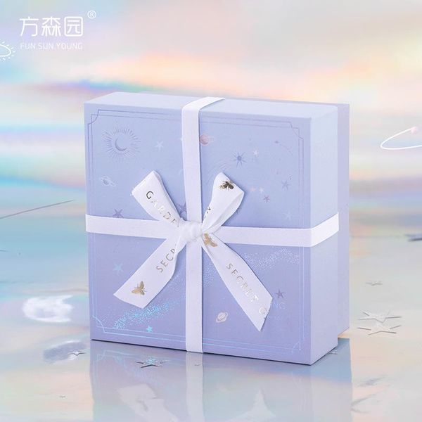 

gift wrap perfume purple starry sky box small open creative birthday empty mystery favors party dragees for communio
