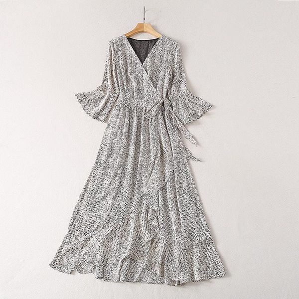 

casual dresses sj03305 fashion women 2021 spring dress european design party style, Black;gray