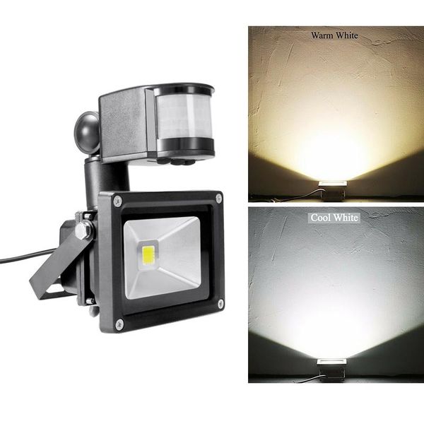 

led flood light dc 12v motion sensor outdoor garden security lights 10w pir
