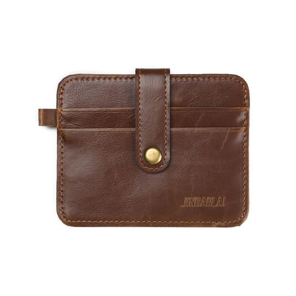 

men's wallet leather billfold slim hipster cowhide id holders inserts coin purses luxury business slim wallet, Red;black