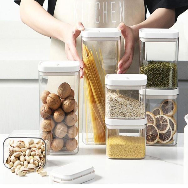 

storage bottles & jars stackable kitchen organiser supplies pp bpa box sealed airtight food container