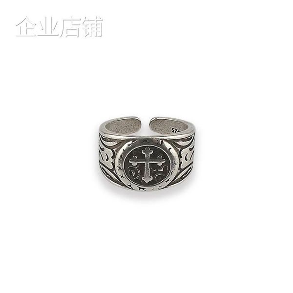 

party favor chrome/hearts rings `cross skeleton ring male opening adjustable fashion personality silver plated female t