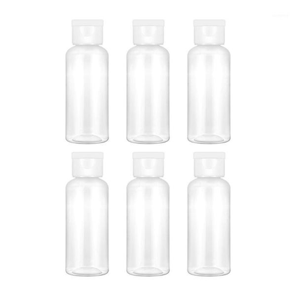 

minkissy 6pcs 50ml empty sample bottle container jar pot vial with lid perfect for emollient water shower emulsion storage bottles & jars