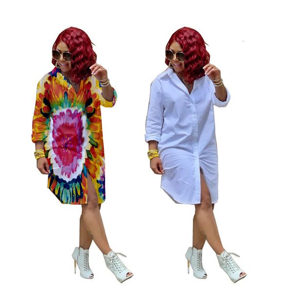 

df0662 women's platform flower shirt, White