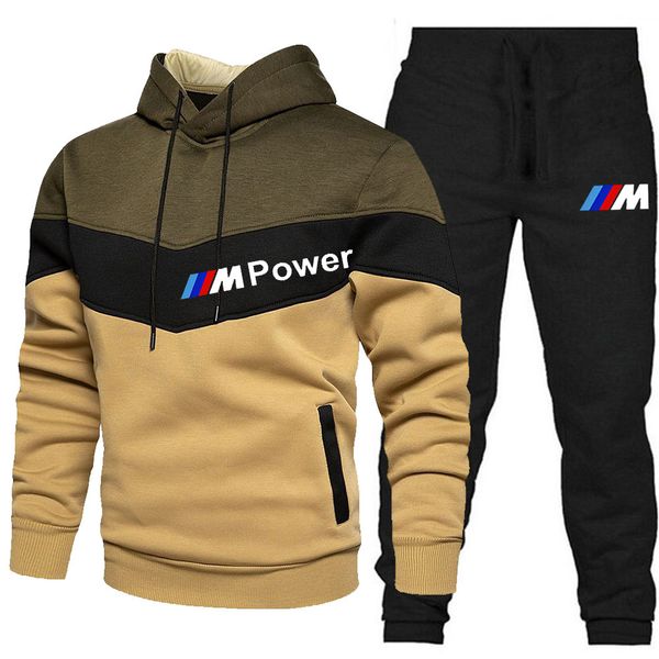 Moda BWM Luxo Car Sportswear 21ss Mens Womens Designers Tracksuits Tech Fleece Suites Trilha Suor Terno Casacos Inverno Ciclismo Roupas Sweatshirt Sportswears