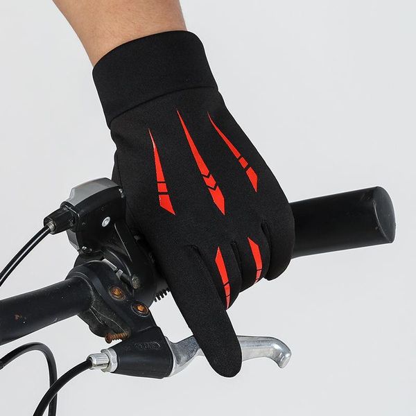 

cycling gloves waterproof riding winter season touch screen men's motorcycle non-slip driving outdoor velvet warm skiing and windproof, Black