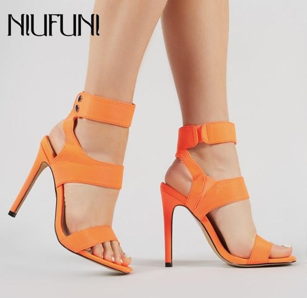 

dress shoes niufuni 2021 women sandals fashion ankle strap high heeled gladiator ladies party woman pumps, Black