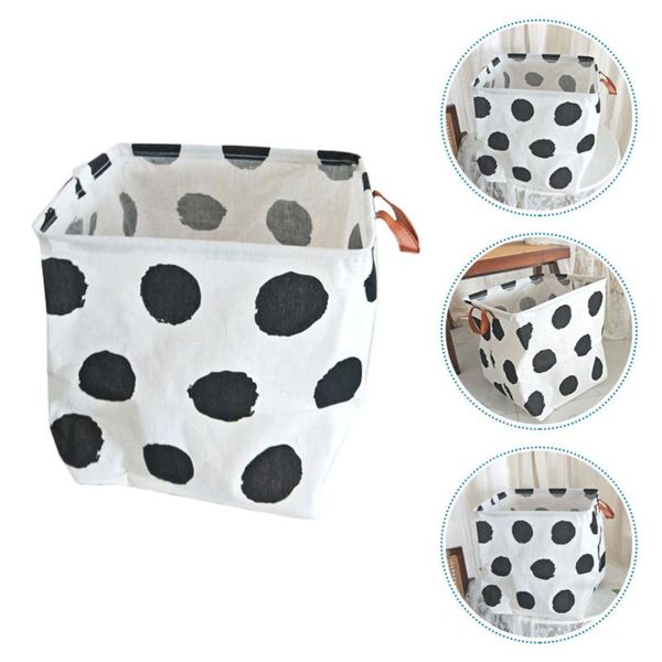 

1pc dirty clothes basket large capacity storage (white black) laundry bags