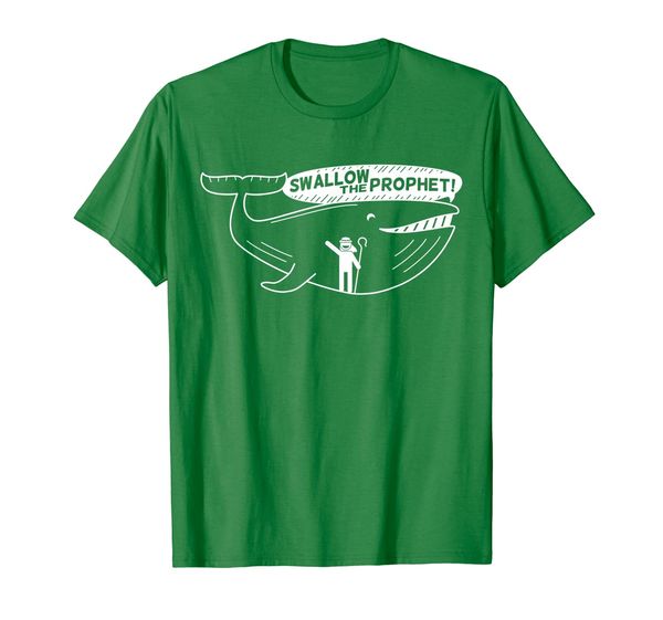 

swallow follow the prophet lds primary song jonah t-shirt, White;black