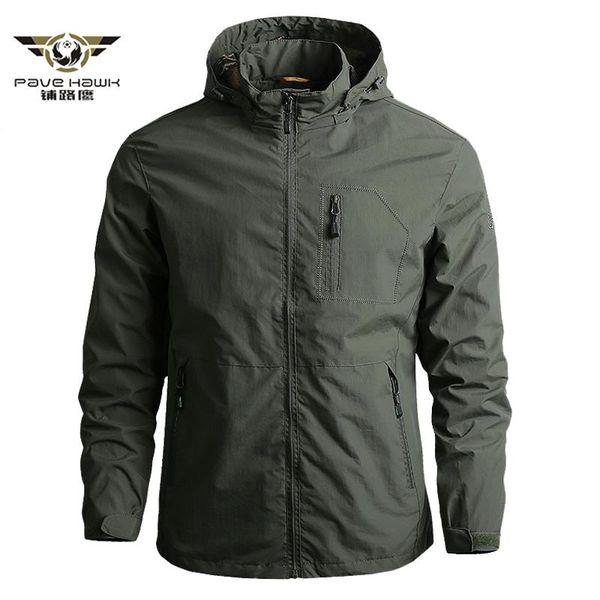 

men's jackets spring waterproof military jacket casual windbreaker male autumn breathable hooded outdoor thin outwear coats, Black;brown