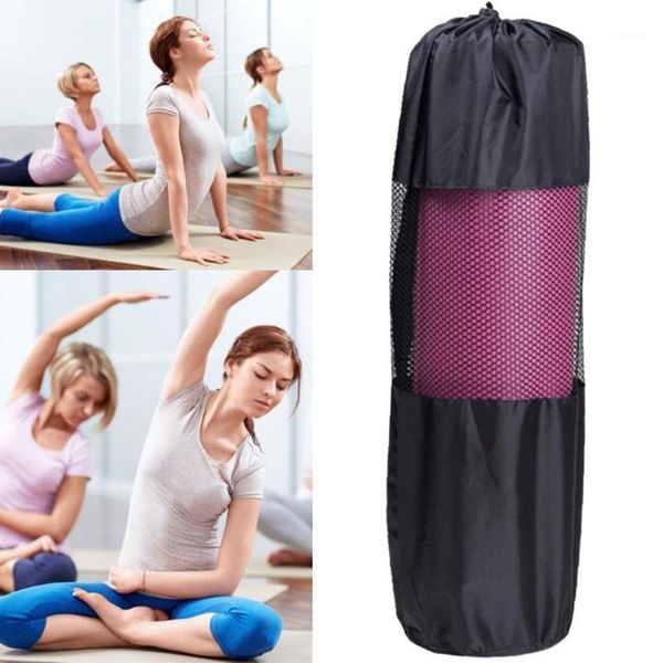 

yoga mats black backpack mat bag waterproof nylon pilates carrier mesh adjustable belt esterilla #071
