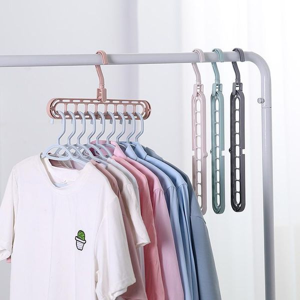 

hangers & racks 2/3pcs magic support for clothes drying rack multifunction plastic 360 degree swivel storage