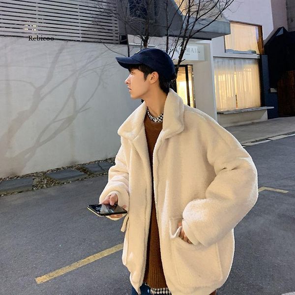 

casual oversized men jas winter new woman fashion clothing korean streetwear man parkasalable, Black