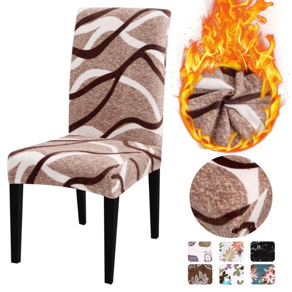 

chair covers 1/2/4/6pcs elastic printed soft velvet fabric slipcover stretch removable for dining room seat arm