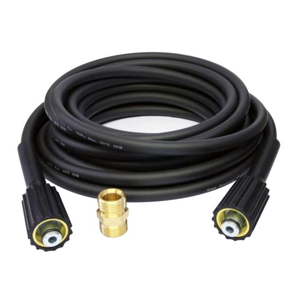 

watering equipments 10m extension hose k series high pressure washer m22 connector female to male braided