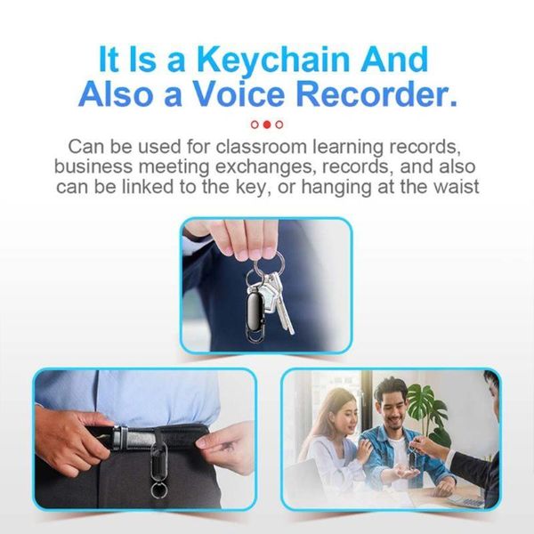 

digital voice recorder 918a professional s22 recording pen keychain one-key file encryption portable for classroom learning