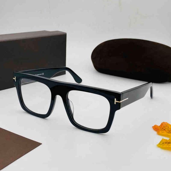 

2022 factory wholesale luxury designer glasses retro tom tf5634 optical frame men vintage oversize square myopia computer eyeglasses frames, White;black